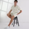 CAMICIA DA BOWLING CON STAMPA ALL-OVER