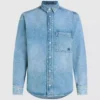 Camicia in denim a maniche lunghe