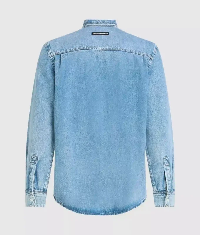 Camicia in denim a maniche lunghe