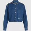 Camicia in denim con borchie