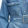 Camicia in denim con cintura