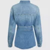 Camicia in denim con cintura