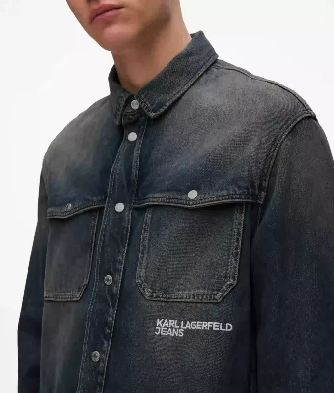 Camicia in denim dal taglio morbido