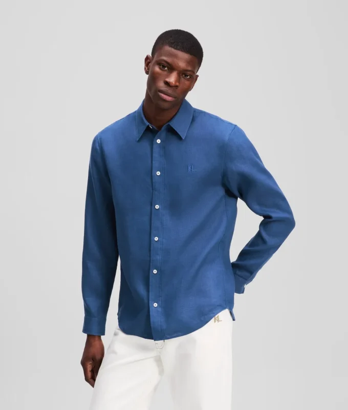 CAMICIA IN LINO MONOGRAM