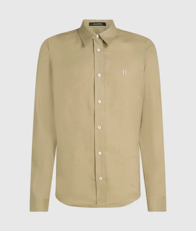 CAMICIA IN LINO MONOGRAM