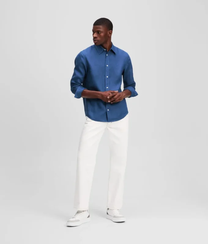 CAMICIA IN LINO MONOGRAM