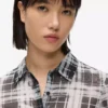 Camicia in maglia a quadri