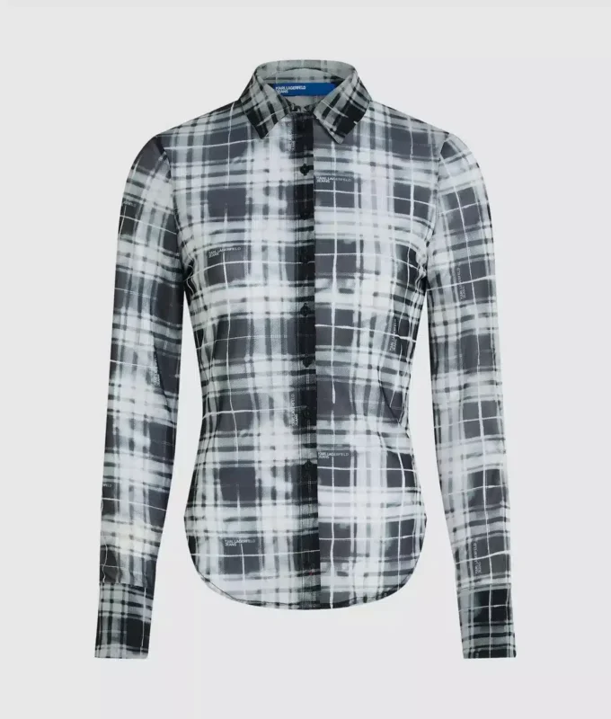 Camicia in maglia a quadri
