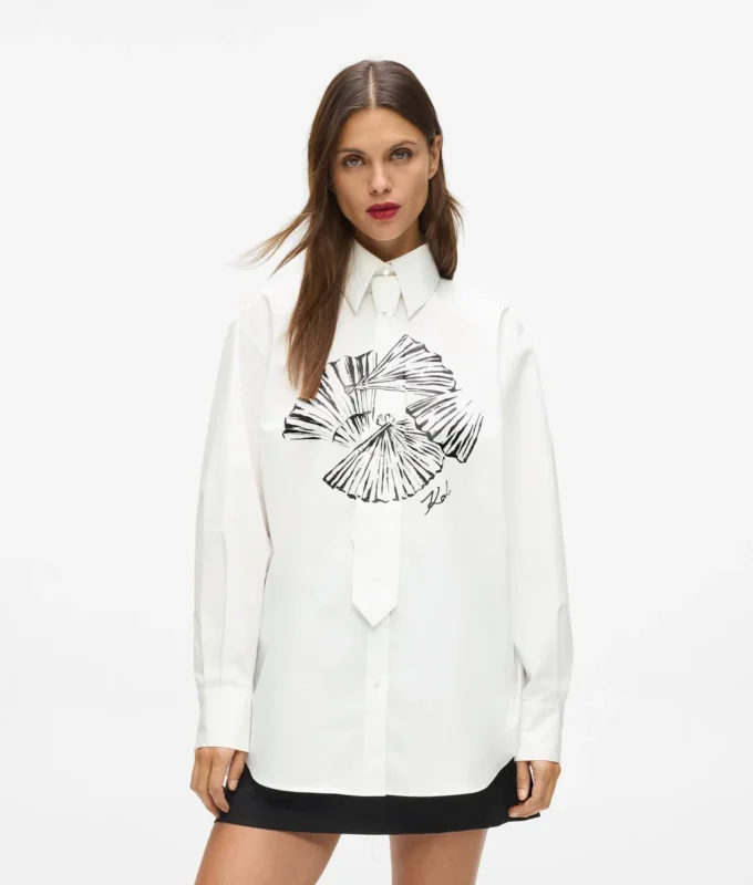 Camicia in popeline con cravatta Camicia in popeline con cravatta