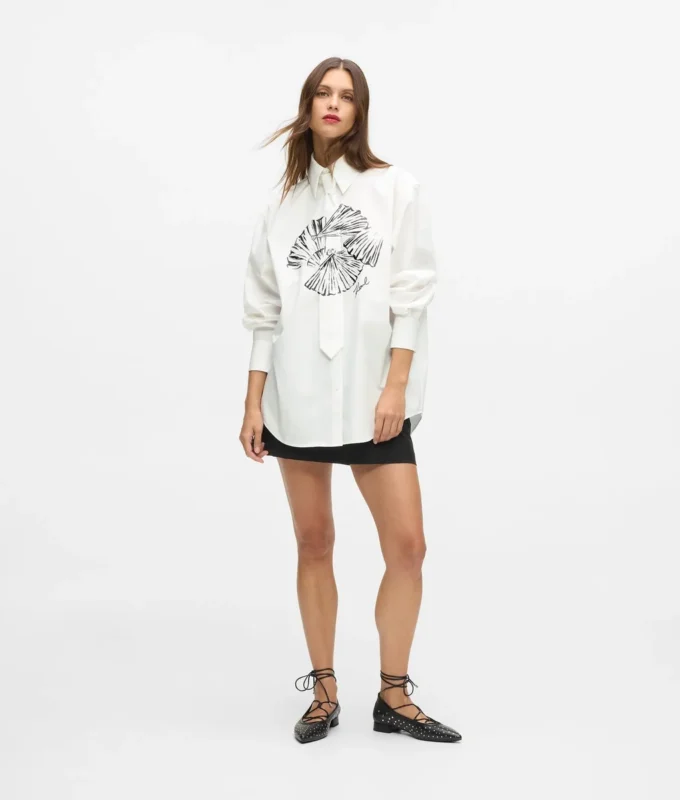 Camicia in popeline con cravatta Camicia in popeline con cravatta
