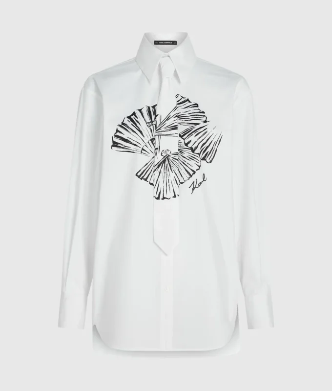 Camicia in popeline con cravatta Camicia in popeline con cravatta