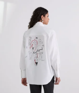 CAMICIA IN POPLINE DELLA SERIE KARL