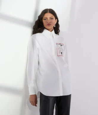 CAMICIA IN POPLINE DELLA SERIE KARL