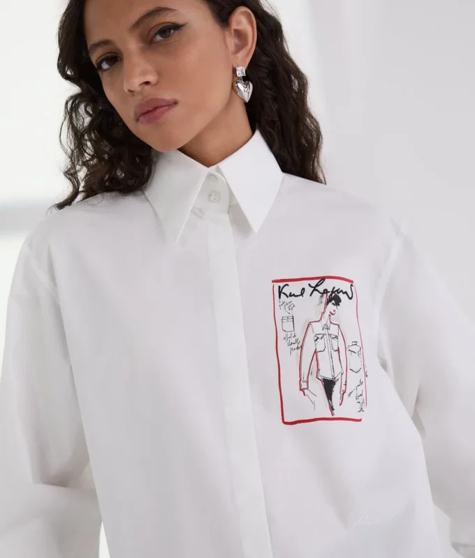 CAMICIA IN POPLINE DELLA SERIE KARL CAMICIA IN POPLINE DELLA SERIE KARL