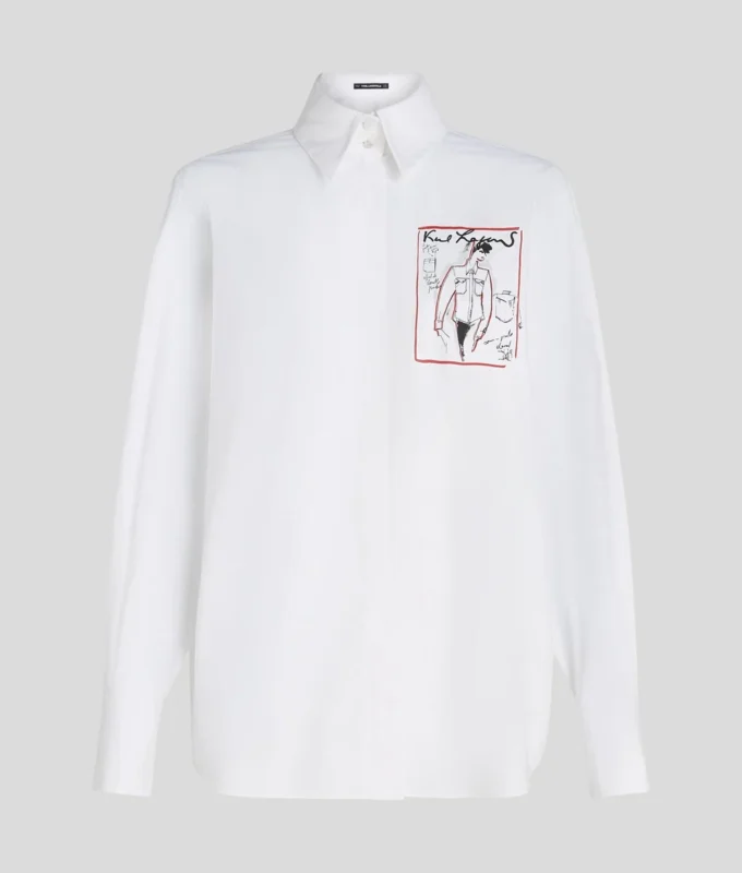 CAMICIA IN POPLINE DELLA SERIE KARL CAMICIA IN POPLINE DELLA SERIE KARL