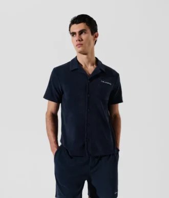 CAMICIA IN TESSUTO TOWEL CON LOGO
