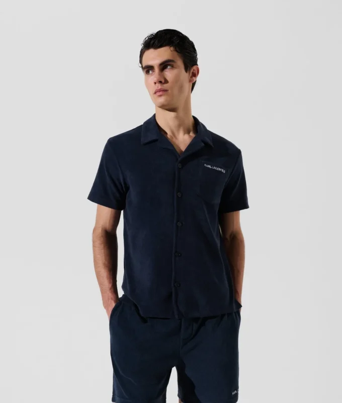 CAMICIA IN TESSUTO TOWEL CON LOGO CAMICIA IN TESSUTO TOWEL CON LOGO