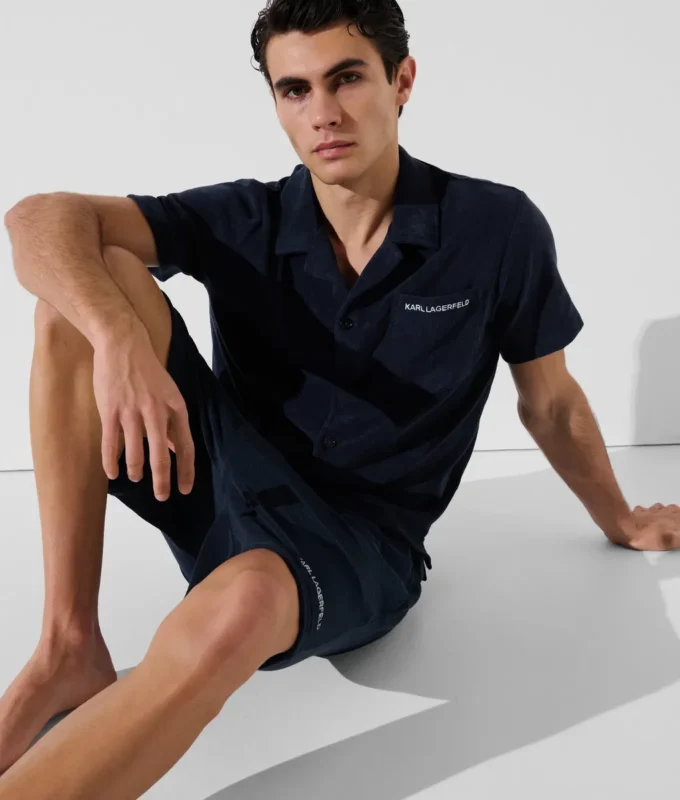 CAMICIA IN TESSUTO TOWEL CON LOGO CAMICIA IN TESSUTO TOWEL CON LOGO