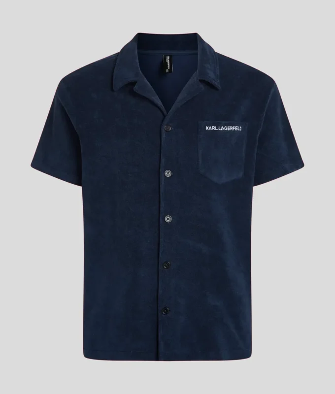 CAMICIA IN TESSUTO TOWEL CON LOGO CAMICIA IN TESSUTO TOWEL CON LOGO