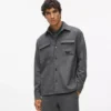 Camicia oversize con tasche sul petto