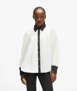 Camicia plissettata