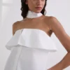 CAMICIA SENZA SPALLINE IN POPLINE CAMICIA SENZA SPALLINE IN POPLINE