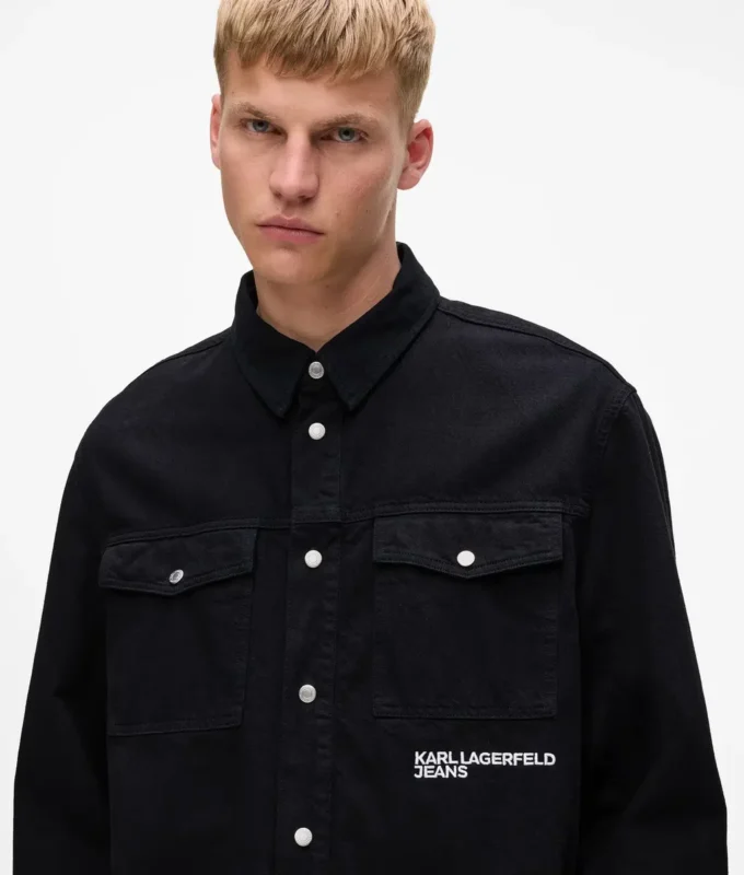 Camisola oversize con citazione di Karl Camisola oversize con citazione di Karl
