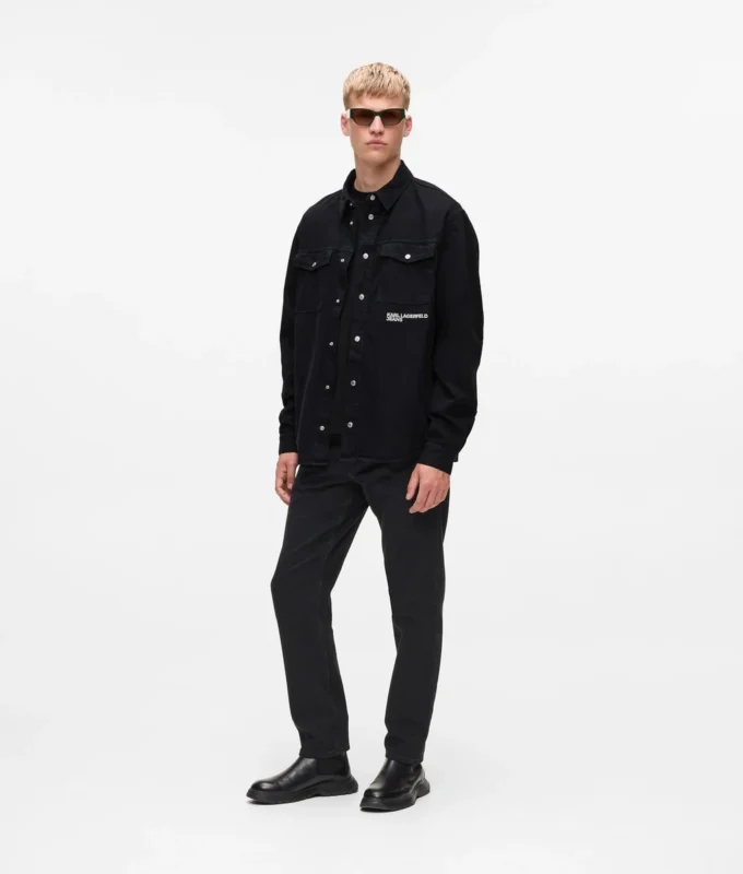 Camisola oversize con citazione di Karl Camisola oversize con citazione di Karl