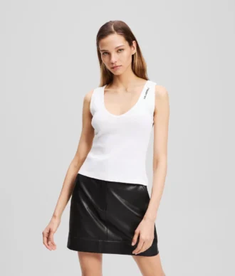 CANOTTA CON SCOLLO A V A RIBBING