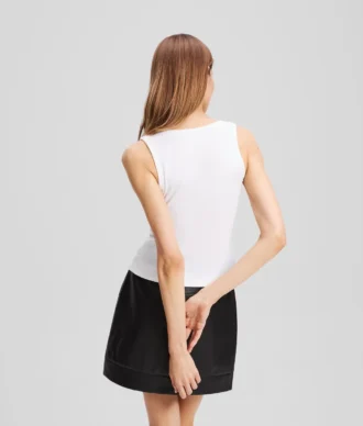 CANOTTA CON SCOLLO A V A RIBBING
