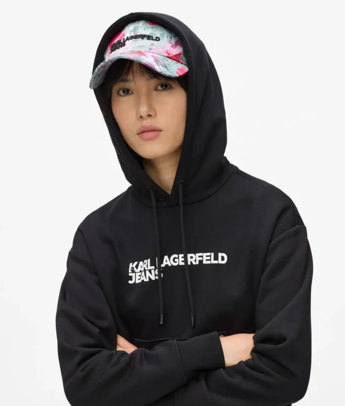 Cappellino con stampa graffiti all-over