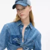 Cappellino in denim chiaro bicolore Cappellino in denim chiaro bicolore