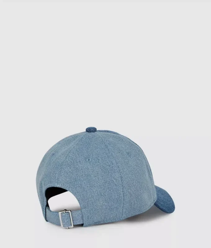 Cappellino in denim chiaro bicolore Cappellino in denim chiaro bicolore