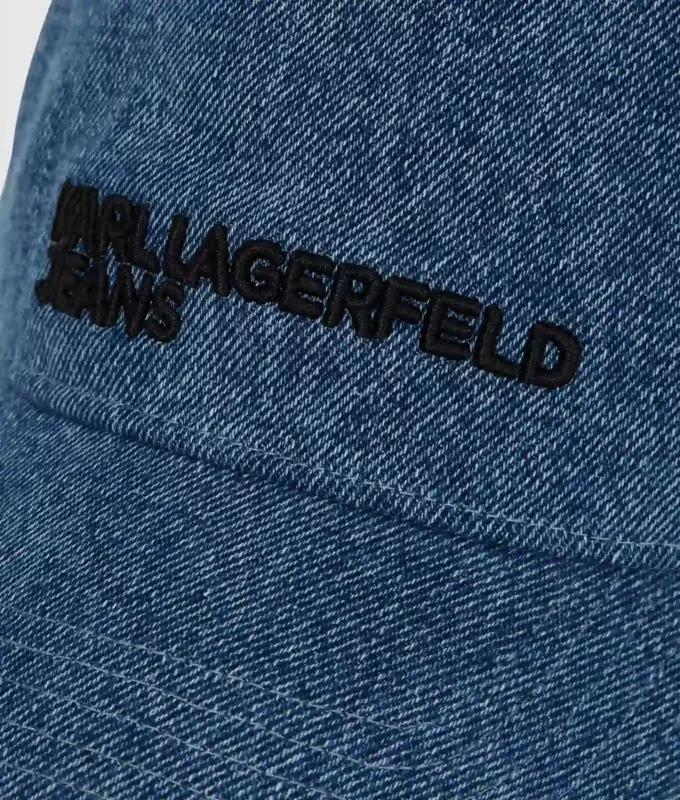Cappellino in denim chiaro bicolore Cappellino in denim chiaro bicolore