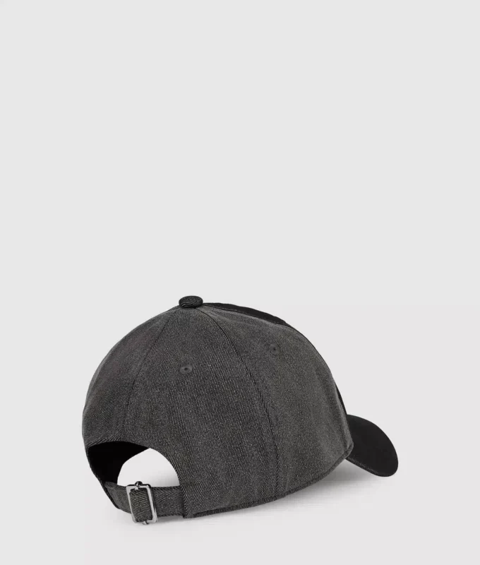 Cappellino in denim scuro bicolore Cappellino in denim scuro bicolore