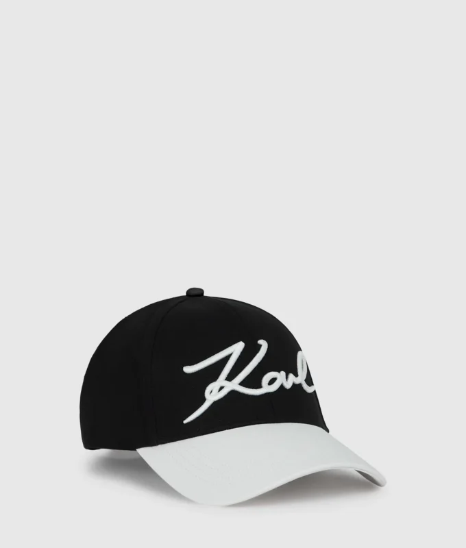 Cappellino K/Signature con visiera a contrasto Cappellino K/Signature con visiera a contrasto
