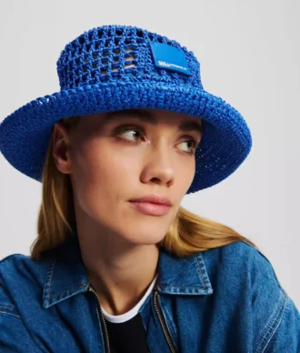 Cappello a secchiello con logo Box Logo