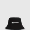 Cappello a secchiello in denim reversibile
