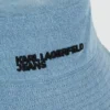 Cappello a secchiello in denim reversibile