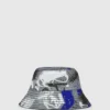 Cappello a secchiello reversibile con graffiti