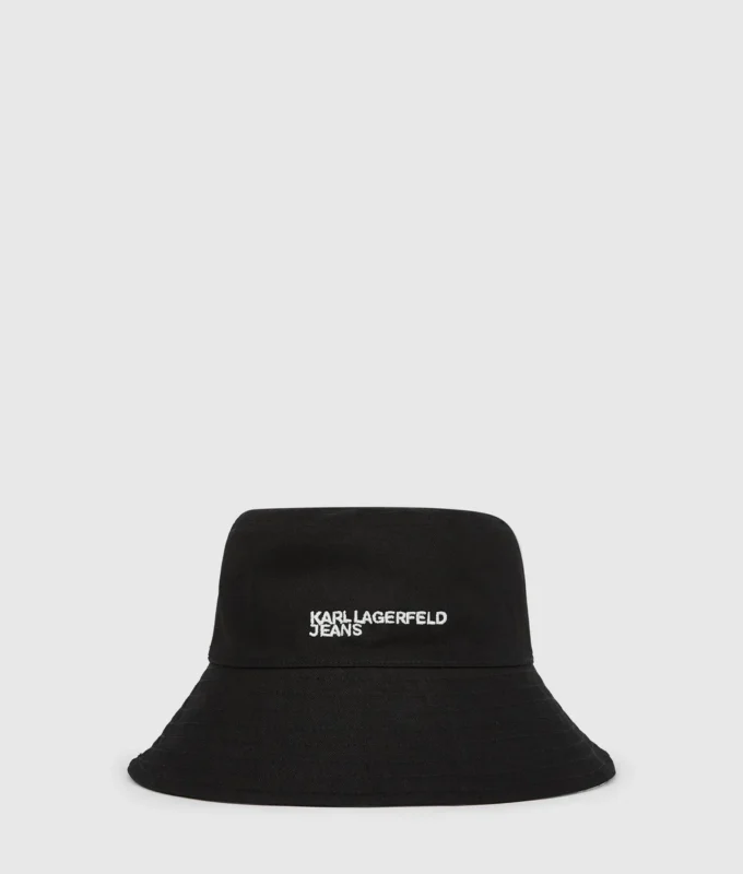 Cappello a secchiello reversibile con graffiti