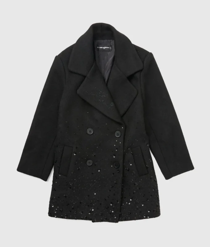 Cappotto con paillettes da bambina Cappotto con paillettes da bambina