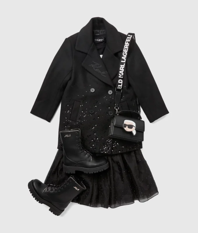 Cappotto con paillettes da bambina Cappotto con paillettes da bambina
