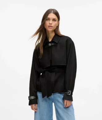 Cappotto corto in misto lana