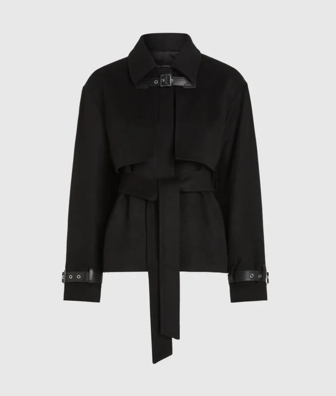 Cappotto corto in misto lana Cappotto corto in misto lana
