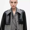 Cappotto in tweed e ecopelle Cappotto in tweed e ecopelle