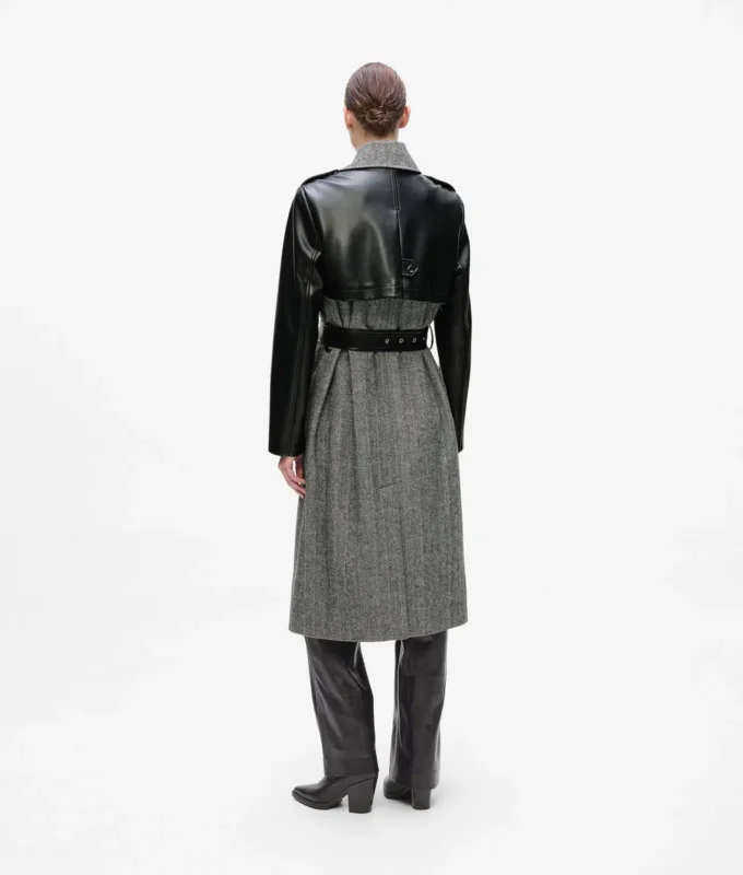 Cappotto in tweed e ecopelle Cappotto in tweed e ecopelle