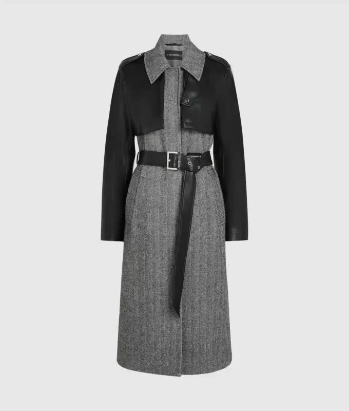 Cappotto in tweed e ecopelle Cappotto in tweed e ecopelle