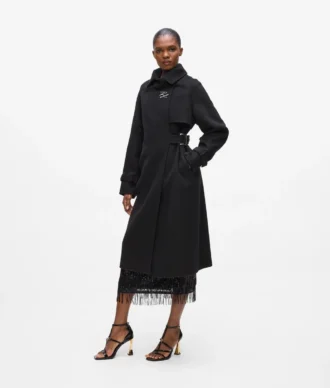 Cappotto lungo con cintura