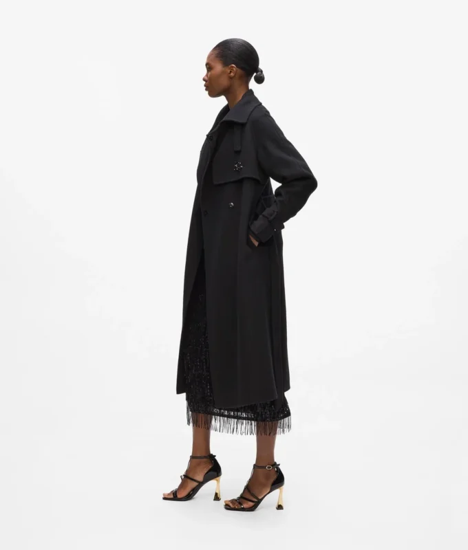Cappotto lungo con cintura Cappotto lungo con cintura